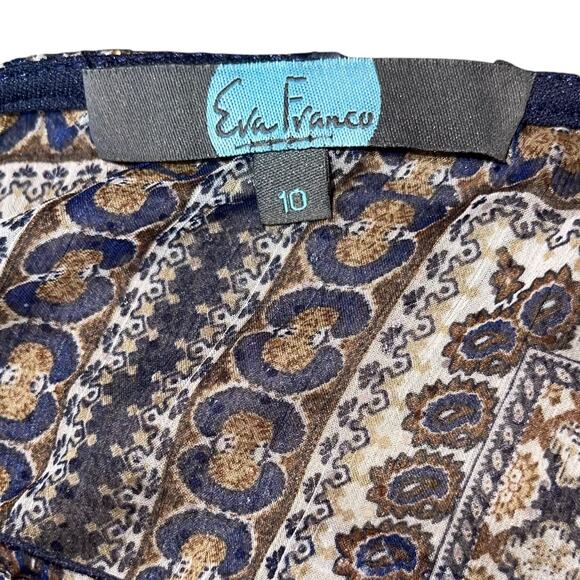 Anthropologie Blouse Sheer Balloon Sleeve Ruffle Boxy Lagenlook Eva Franco - Picture 5 of 11